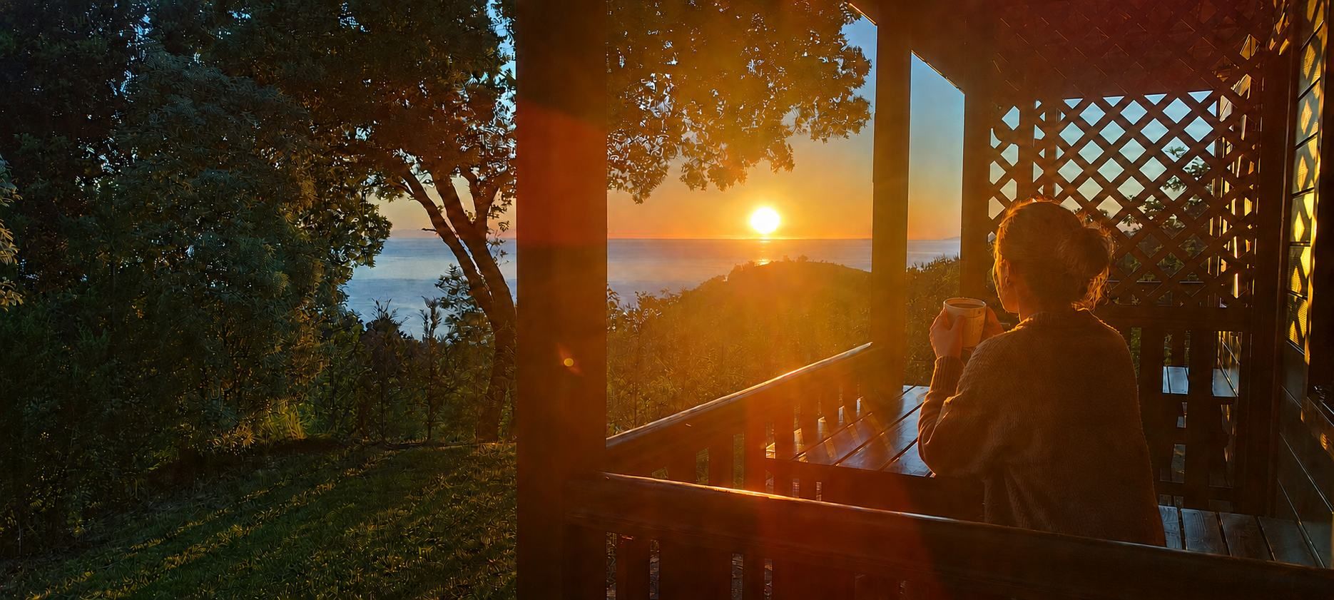 Bungalow DUO para parejas con terraza en Camping Itxaspe